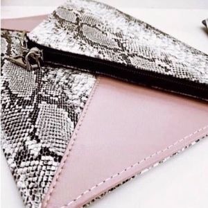 New Snakeskin Clutch Purse Handbag
